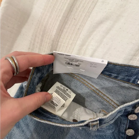 Agolde Parker Vintage cut off short in chorus - Picture 3 of 4